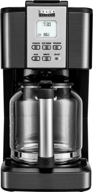 Bella - Pro Series 14-Cup Coffee Maker - Black stainless steel
